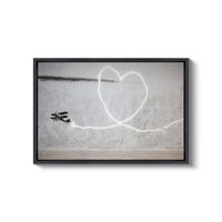 a picture of a heart drawn on a wall