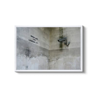 a picture of a wall with a gun on it
