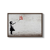 a picture of a girl flying a kite