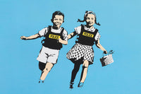 a couple of people that are jumping in the air