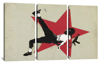 a painting of a man with a star on it
