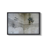 a picture of a wall with a gun on it