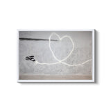 a picture of a heart drawn on a wall