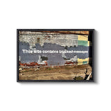 a picture of a wall with a message on it