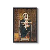 a painting of a woman holding a child