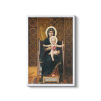 a painting of a woman holding a child