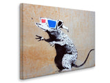 a picture of a rat with a pair of glasses on it's head