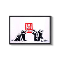 BANKSY  Sales Ends Today Fine Art Paper or Canvas Print Reproduction (Landscape)