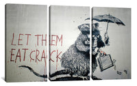 a painting of a rat holding an umbrella