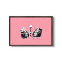 a picture of two people sitting in chairs