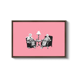 a picture of two people sitting in chairs