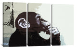 a painting of a monkey on a wall