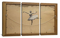 a painting of a ballerina on a wall