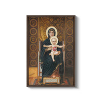 a painting of a woman holding a child