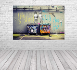 BANKSY Life is Short Chill the Duck Out Fine Art Paper or Canvas Print Reproduction (Landscape)