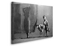 a black and white photo of a boy and a girl