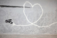 a wall with a heart drawn on it