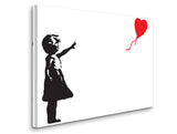 BANKSY Girl With The Red Balloon - There Is Always Hope Fine Art Paper or Canvas Print Reproduction (Landscape)